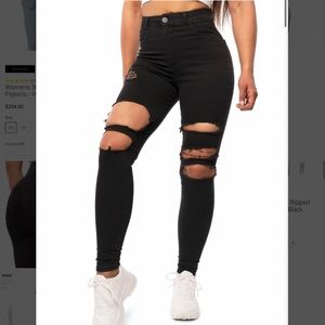 FITJEANS High Waisted Ripped Jeans